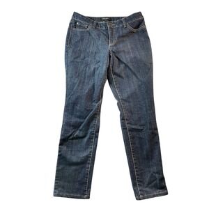 Nine West Women's size 14 Santa Monica Dark Wash Blue Denim Jeans